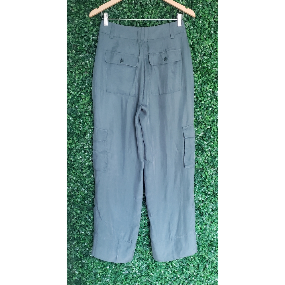 10. J.Crew Full-length cupro cargo pant - Picture 6 of 8